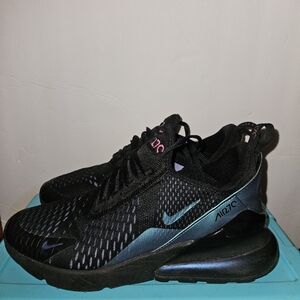 Nike Air Max 270 Black Sneakers,  7Y